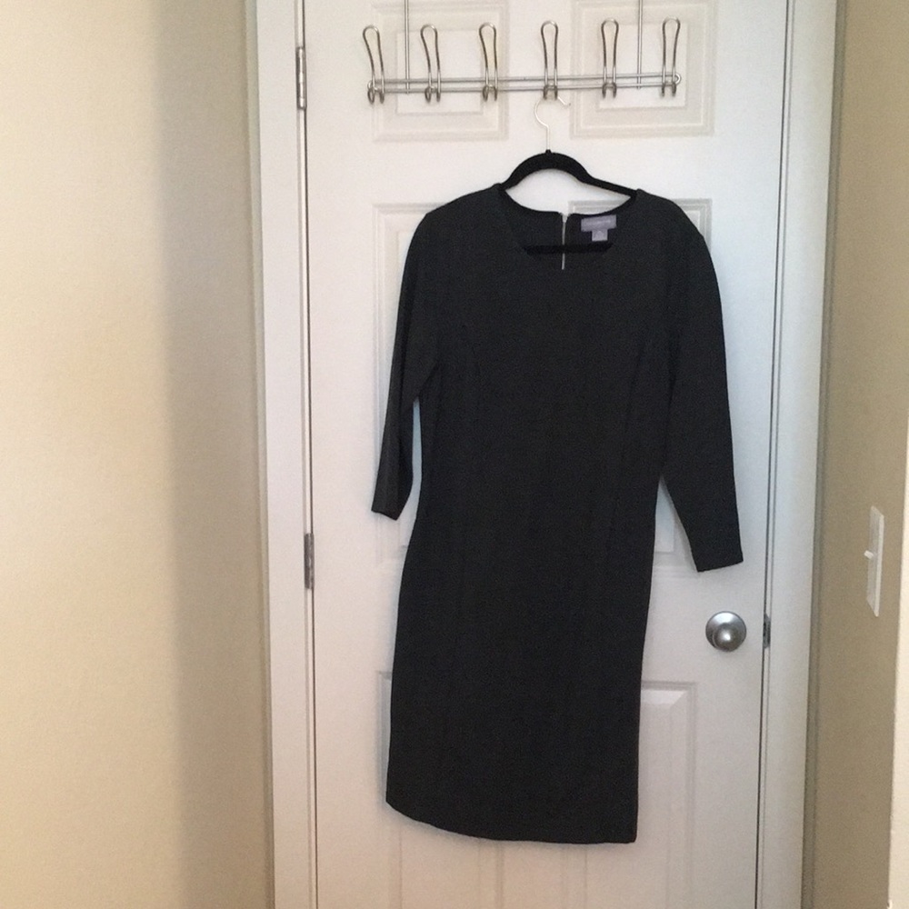 Liz Claiborne, Size XL, dark gray dress, 3/4 length sleeve